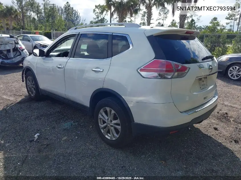 5N1AT2MTXEC793594 2014 Nissan Rogue Sv