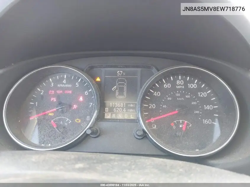 JN8AS5MV8EW718776 2014 Nissan Rogue Select S