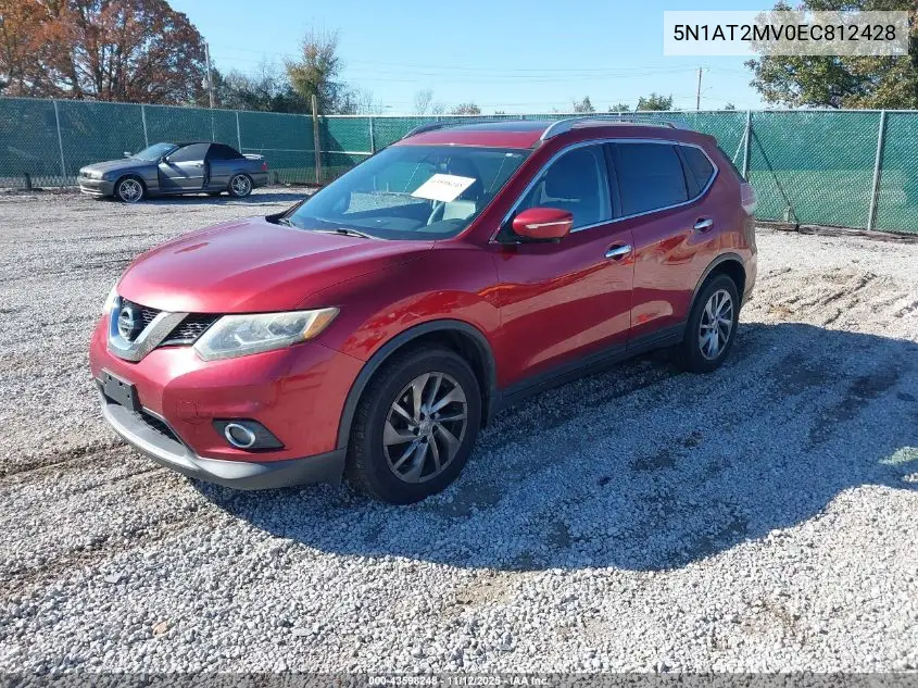 5N1AT2MV0EC812428 2014 Nissan Rogue Sl