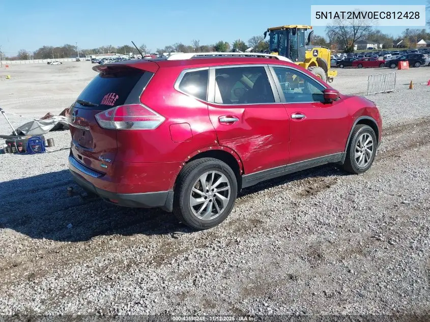5N1AT2MV0EC812428 2014 Nissan Rogue Sl