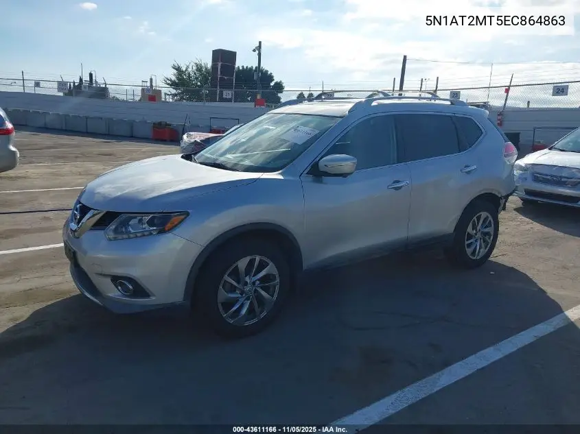 5N1AT2MT5EC864863 2014 Nissan Rogue Sl