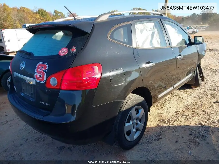 JN8AS5MT4EW103477 2014 Nissan Rogue Select S