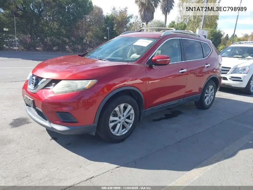 5N1AT2ML3EC798989 2014 Nissan Rogue Sv
