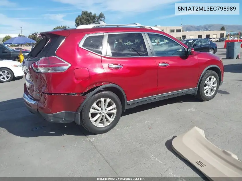 5N1AT2ML3EC798989 2014 Nissan Rogue Sv