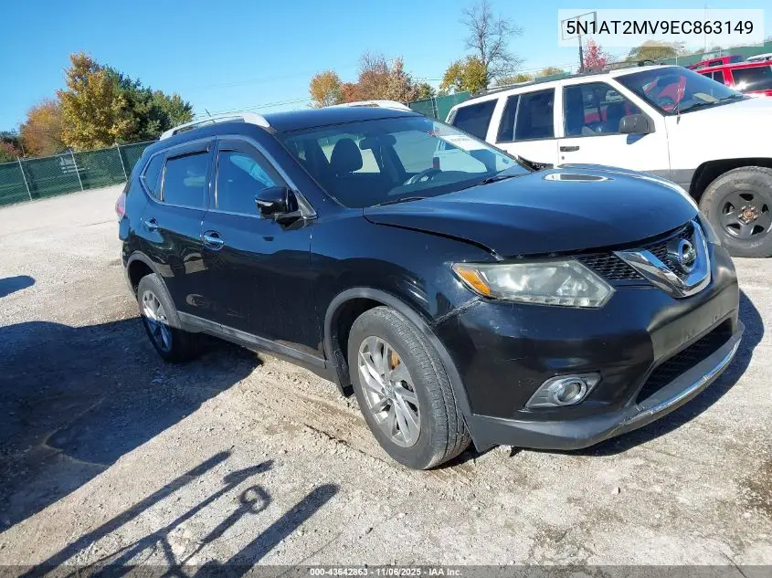 5N1AT2MV9EC863149 2014 Nissan Rogue Sl