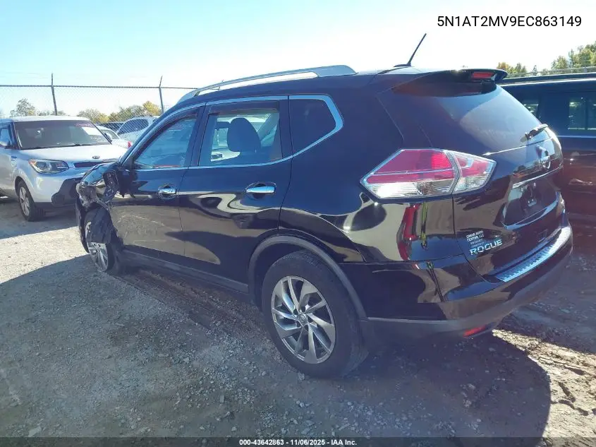 5N1AT2MV9EC863149 2014 Nissan Rogue Sl