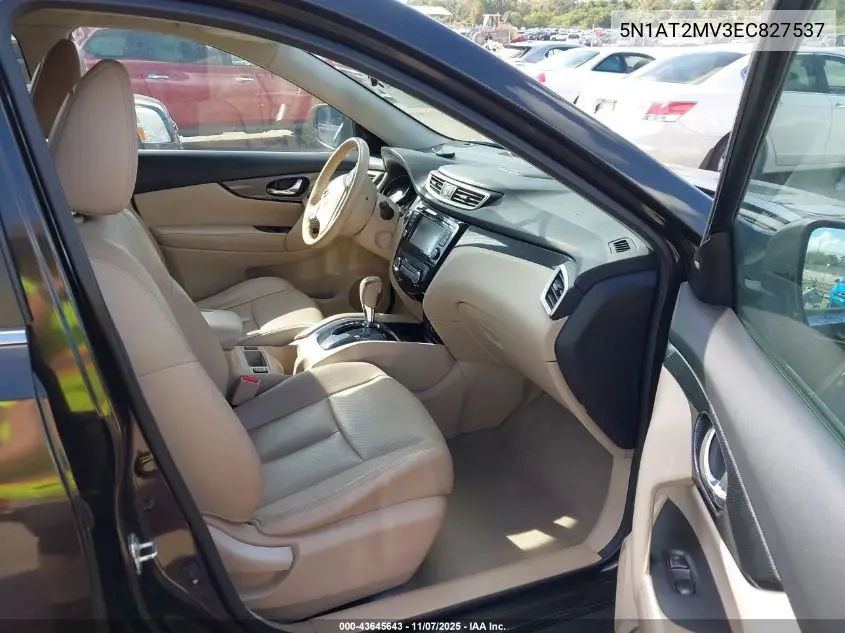 5N1AT2MV3EC827537 2014 Nissan Rogue Sl