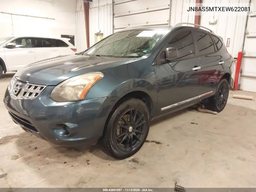 JN8AS5MTXEW622081 2014 Nissan Rogue Select S