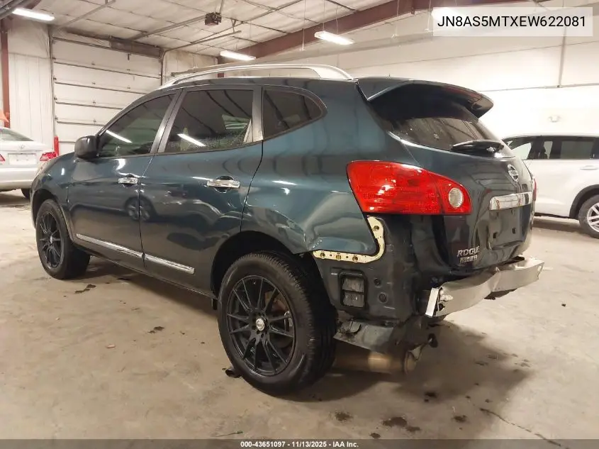 JN8AS5MTXEW622081 2014 Nissan Rogue Select S