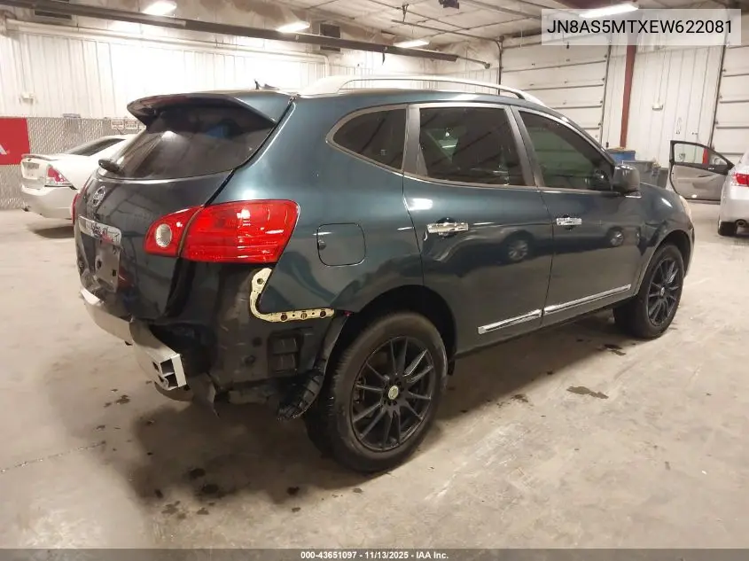 JN8AS5MTXEW622081 2014 Nissan Rogue Select S