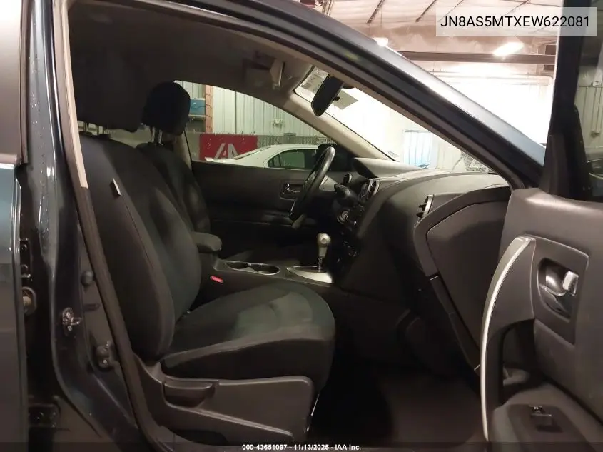 JN8AS5MTXEW622081 2014 Nissan Rogue Select S