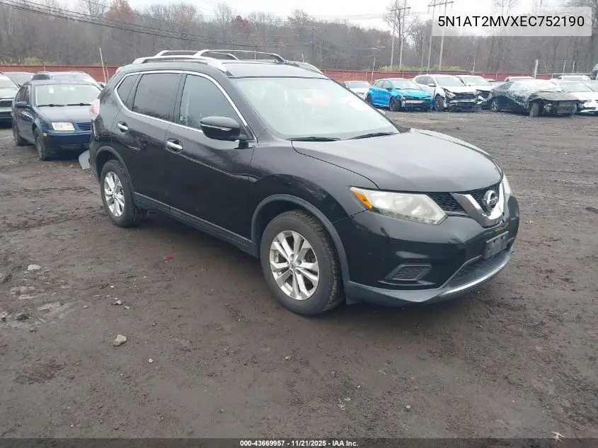 5N1AT2MVXEC752190 2014 Nissan Rogue Sv