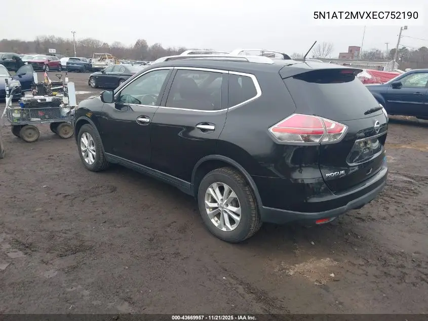 5N1AT2MVXEC752190 2014 Nissan Rogue Sv