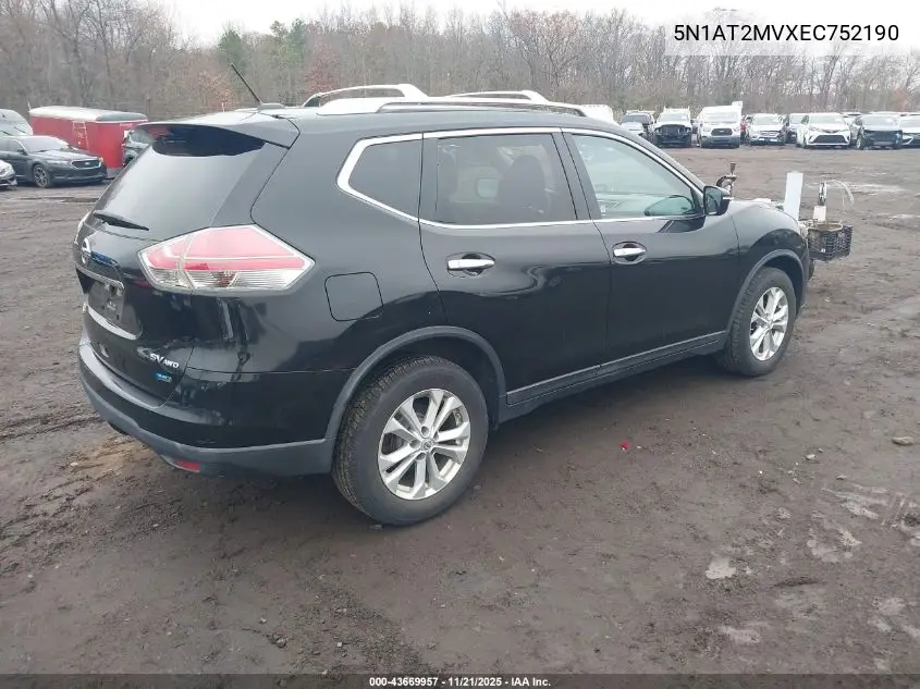 5N1AT2MVXEC752190 2014 Nissan Rogue Sv
