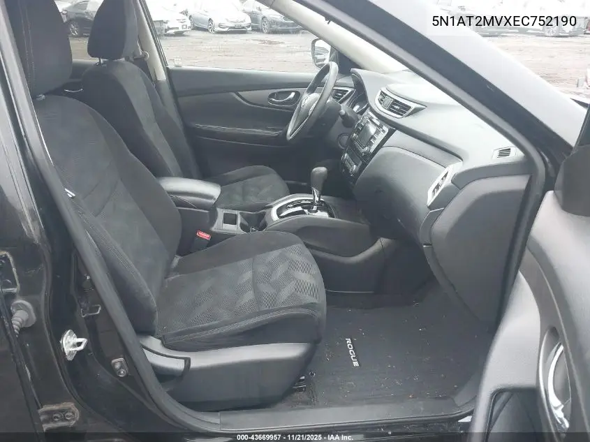 5N1AT2MVXEC752190 2014 Nissan Rogue Sv