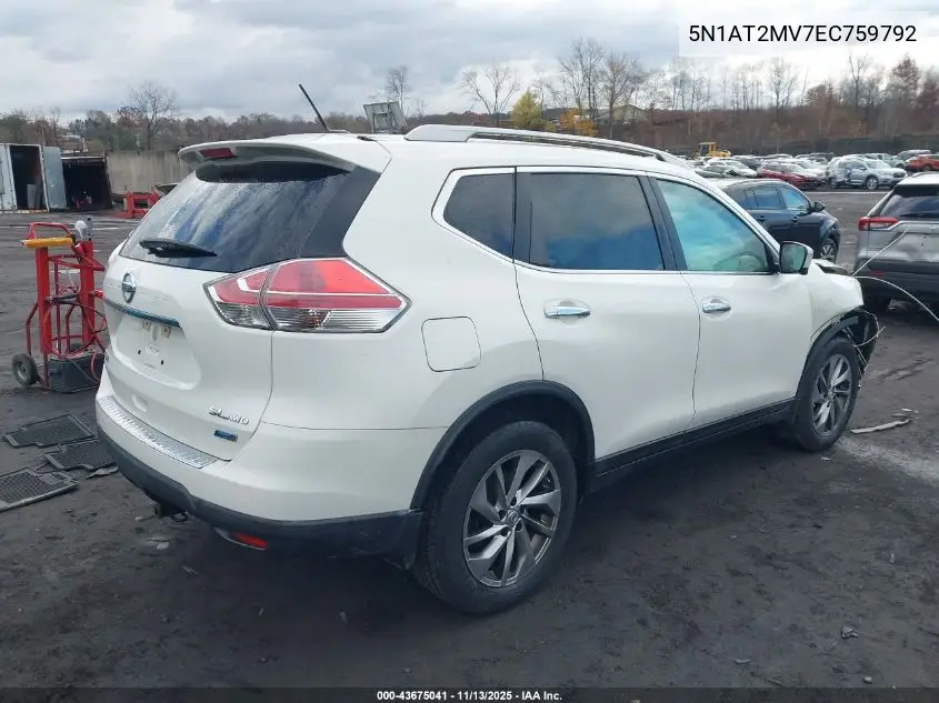 5N1AT2MV7EC759792 2014 Nissan Rogue Sl
