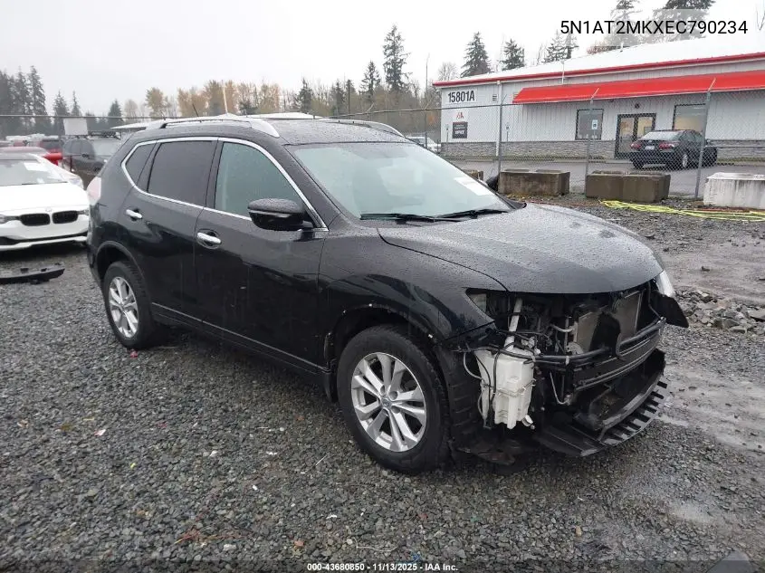 5N1AT2MKXEC790234 2014 Nissan Rogue Sv
