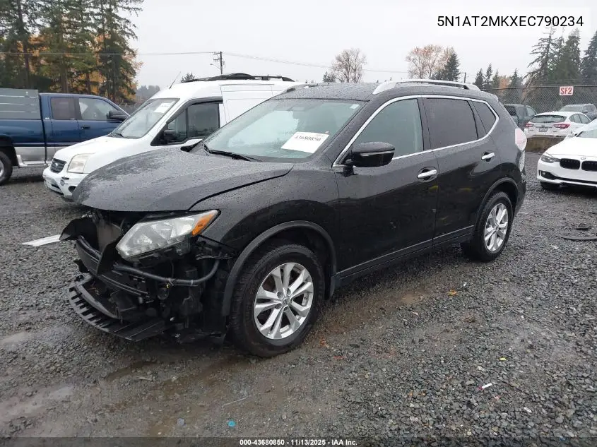 5N1AT2MKXEC790234 2014 Nissan Rogue Sv