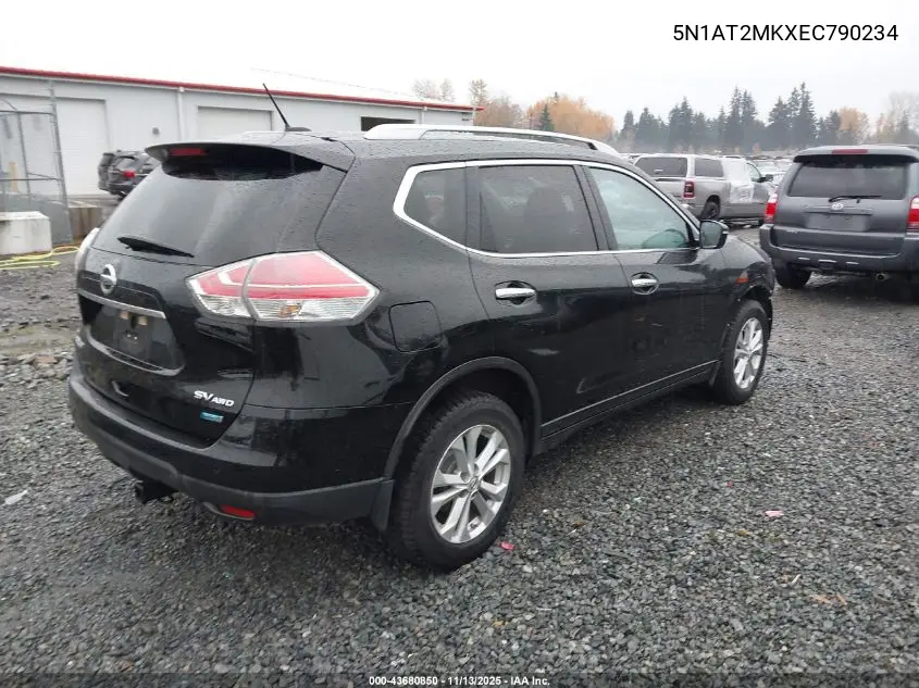 5N1AT2MKXEC790234 2014 Nissan Rogue Sv