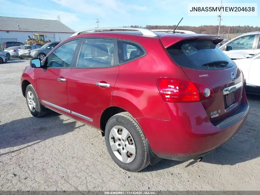 JN8AS5MV1EW204638 2014 Nissan Rogue Select S
