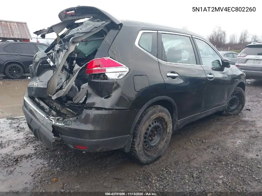5N1AT2MV4EC802260 2014 Nissan Rogue S