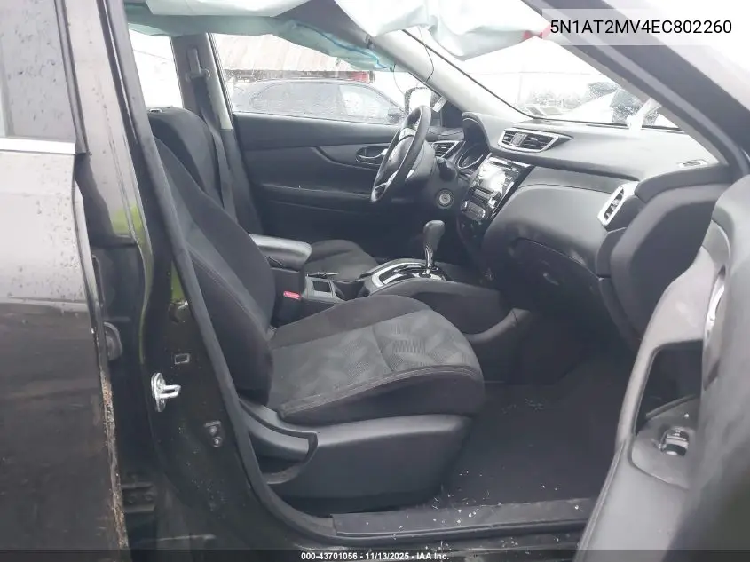 5N1AT2MV4EC802260 2014 Nissan Rogue S