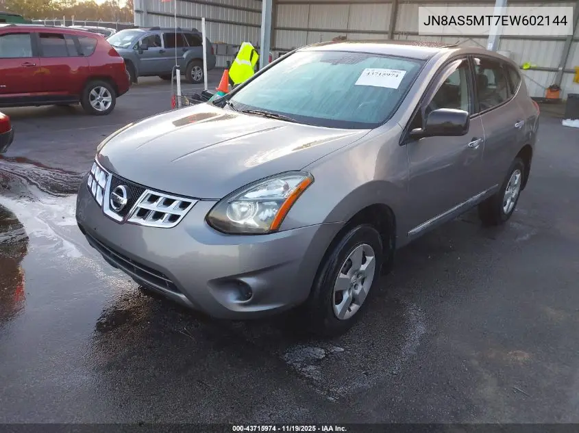 JN8AS5MT7EW602144 2014 Nissan Rogue Select S