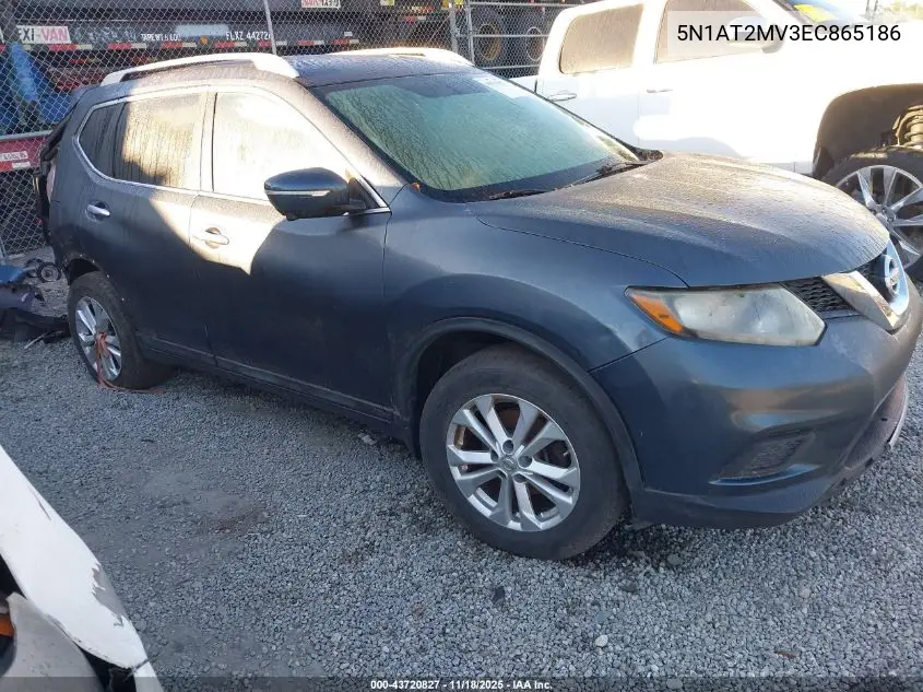 5N1AT2MV3EC865186 2014 Nissan Rogue Sv