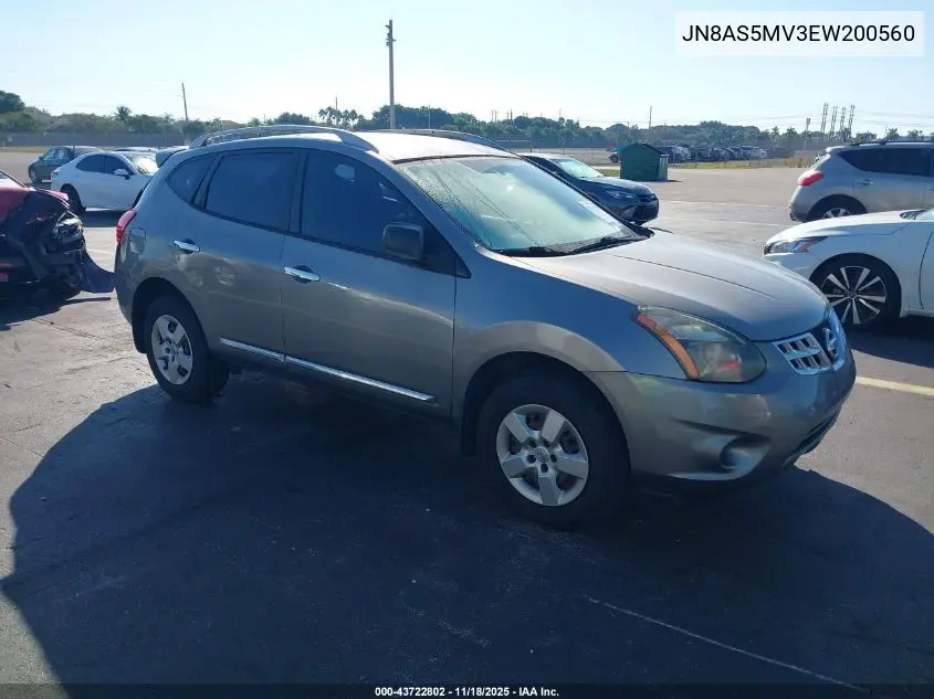 JN8AS5MV3EW200560 2014 Nissan Rogue Select S