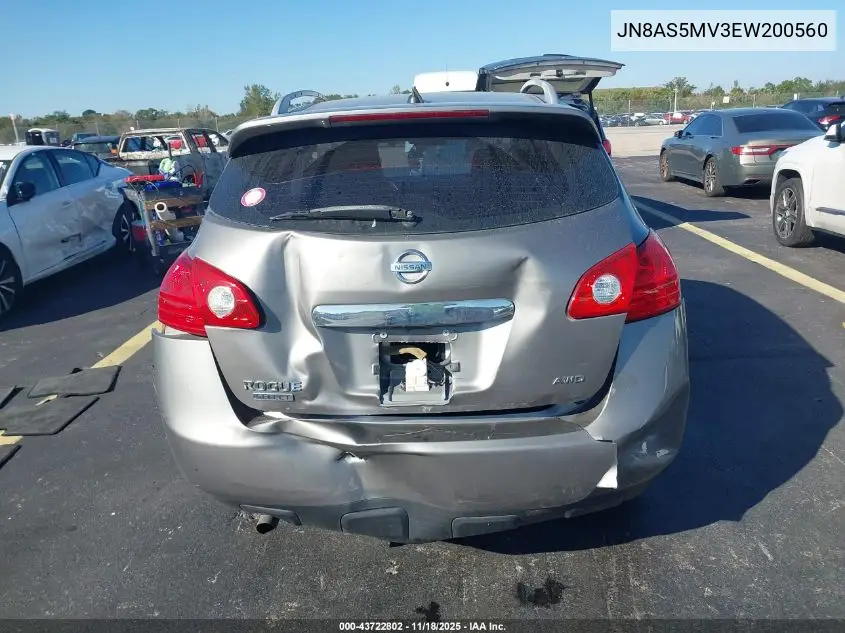 JN8AS5MV3EW200560 2014 Nissan Rogue Select S