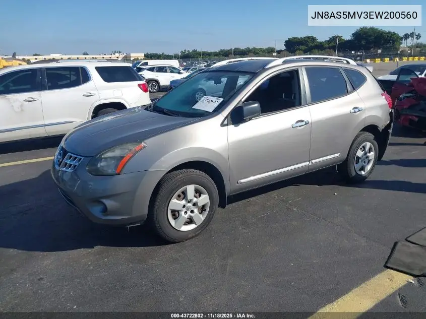 JN8AS5MV3EW200560 2014 Nissan Rogue Select S