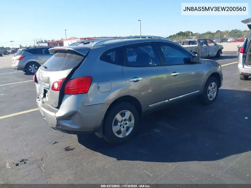 JN8AS5MV3EW200560 2014 Nissan Rogue Select S