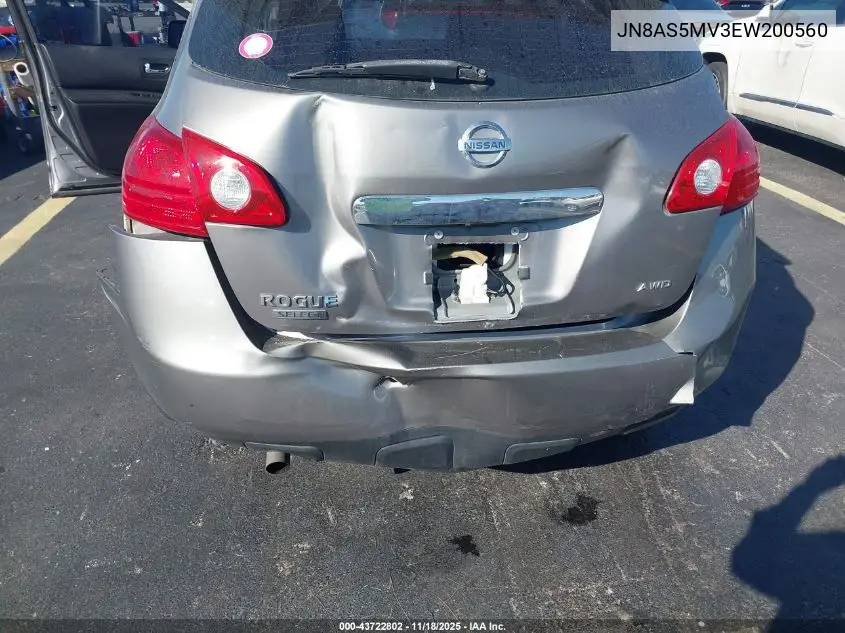 JN8AS5MV3EW200560 2014 Nissan Rogue Select S