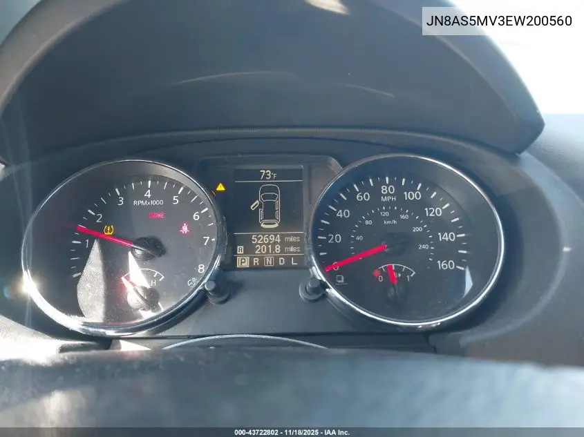 JN8AS5MV3EW200560 2014 Nissan Rogue Select S