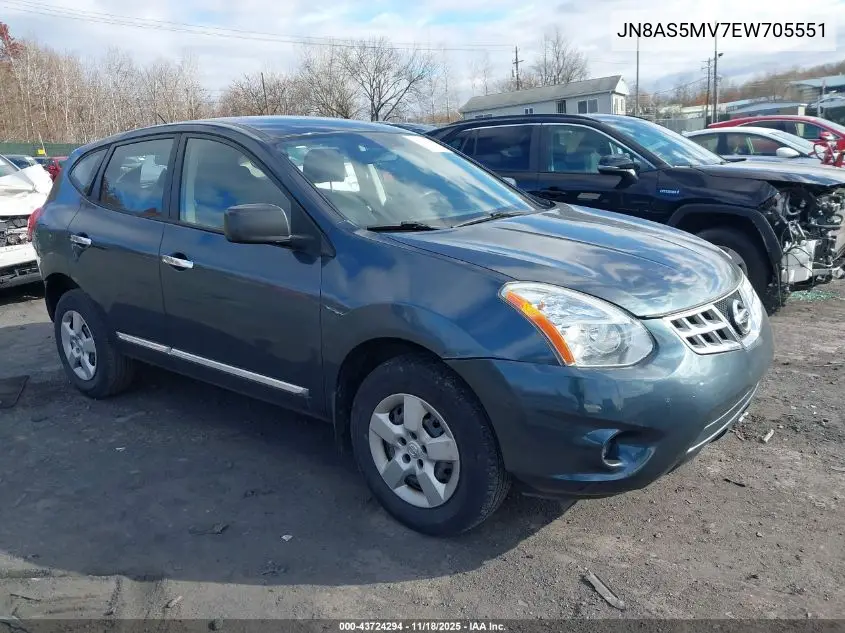 JN8AS5MV7EW705551 2014 Nissan Rogue Select S