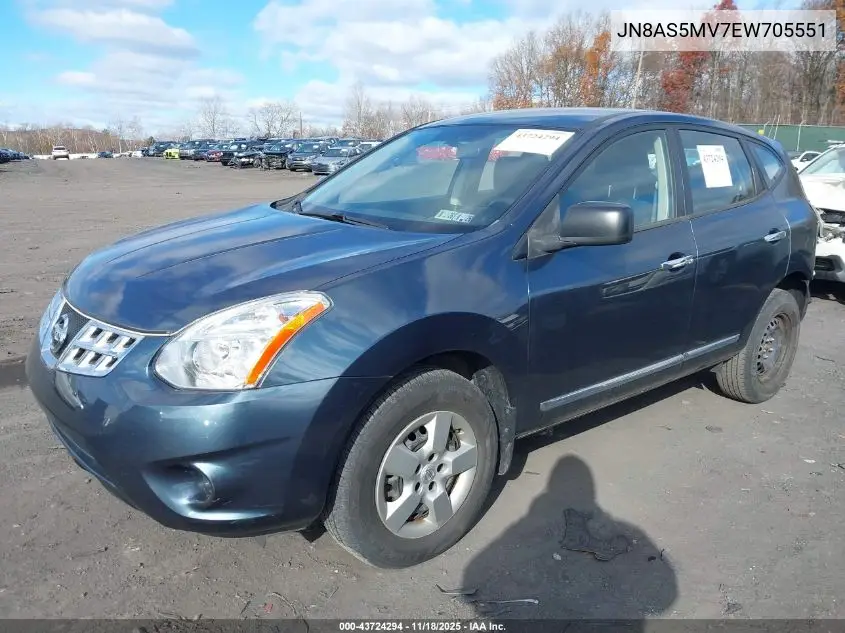 JN8AS5MV7EW705551 2014 Nissan Rogue Select S