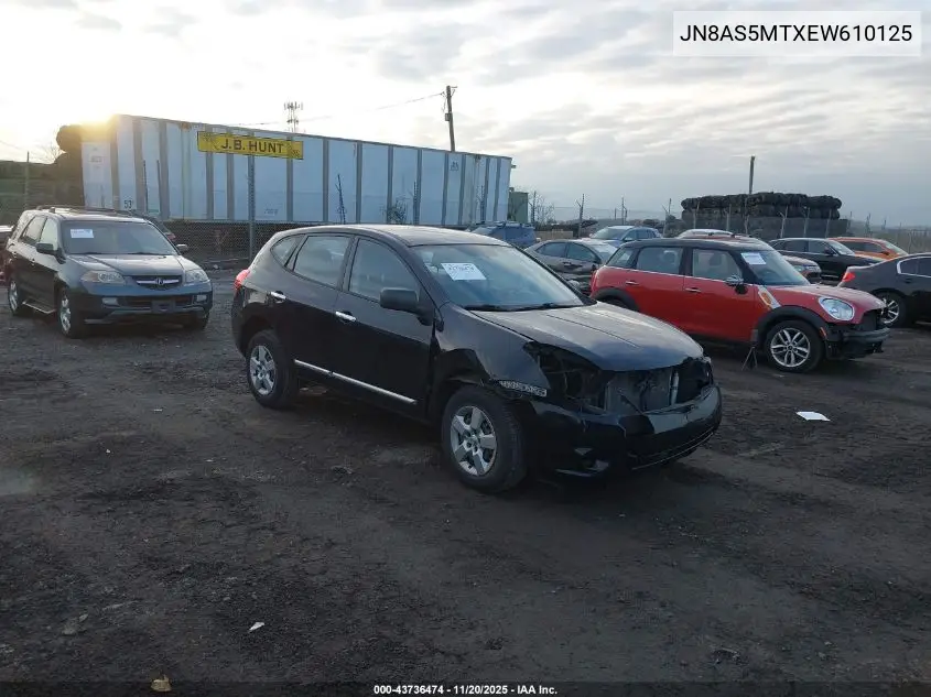 JN8AS5MTXEW610125 2014 Nissan Rogue Select S