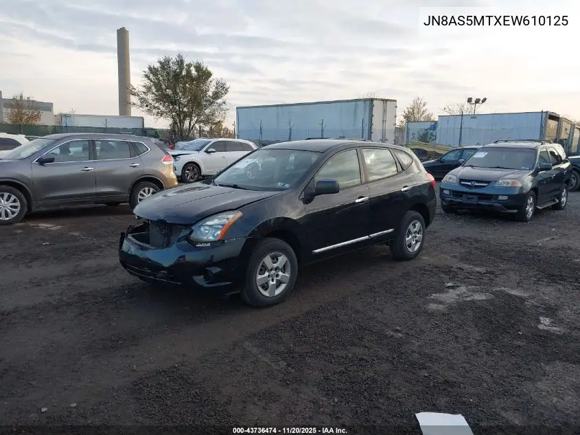 JN8AS5MTXEW610125 2014 Nissan Rogue Select S