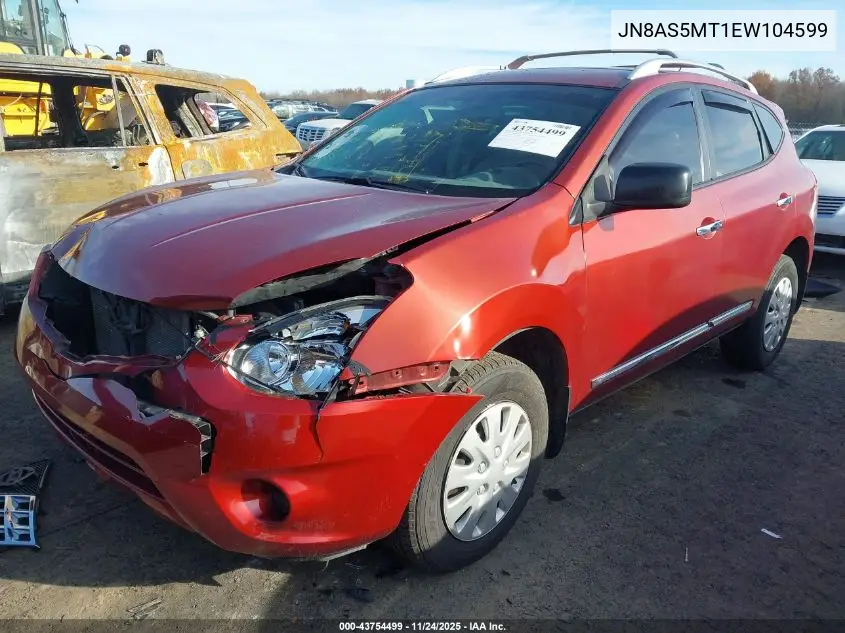 JN8AS5MT1EW104599 2014 Nissan Rogue Select S