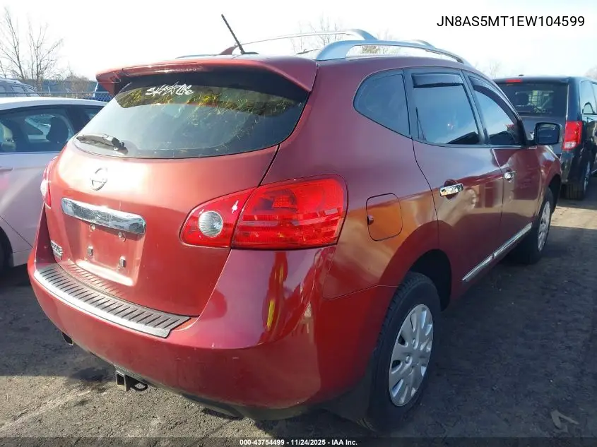 JN8AS5MT1EW104599 2014 Nissan Rogue Select S
