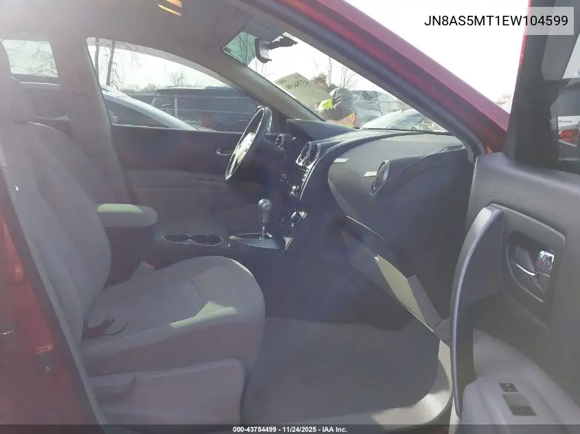 JN8AS5MT1EW104599 2014 Nissan Rogue Select S