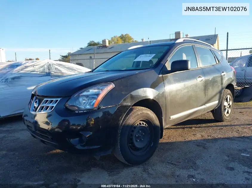 JN8AS5MT3EW102076 2014 Nissan Rogue Select S