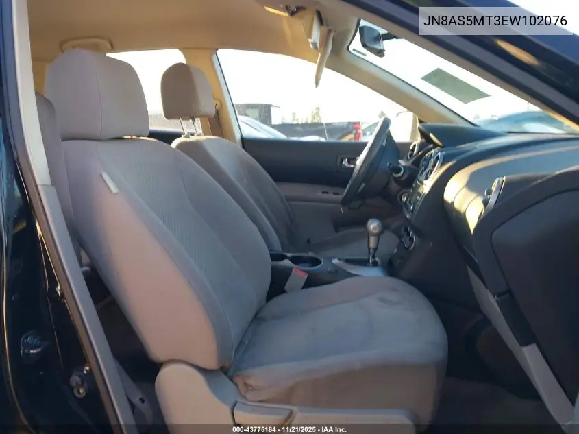 JN8AS5MT3EW102076 2014 Nissan Rogue Select S