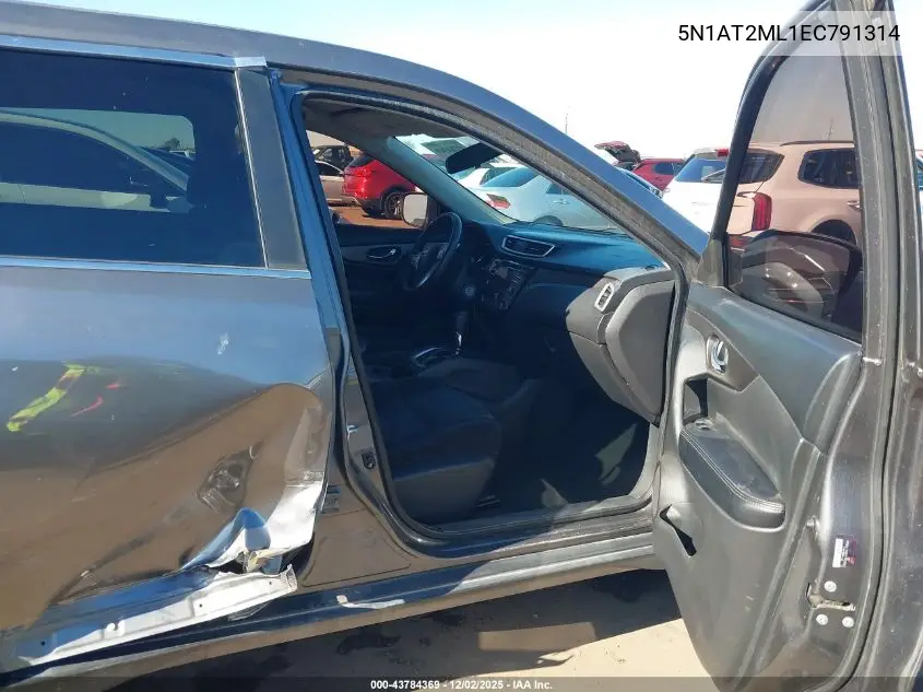 5N1AT2ML1EC791314 2014 Nissan Rogue S