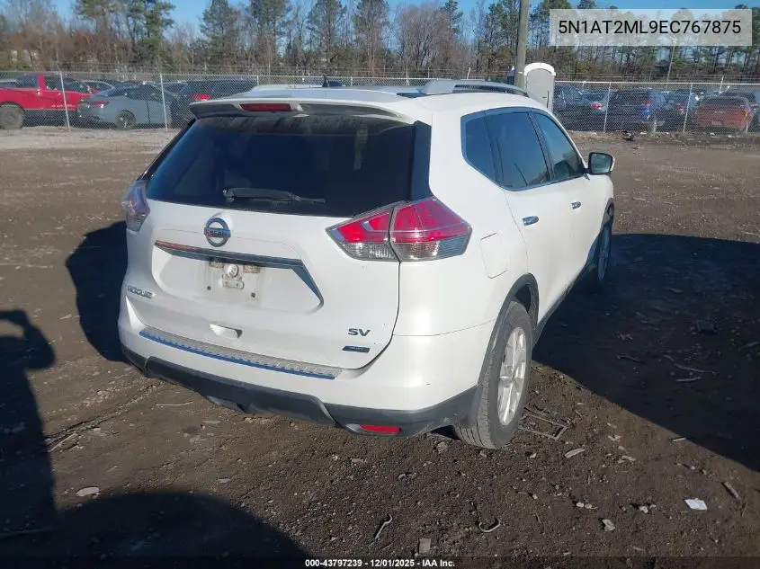 5N1AT2ML9EC767875 2014 Nissan Rogue Sv