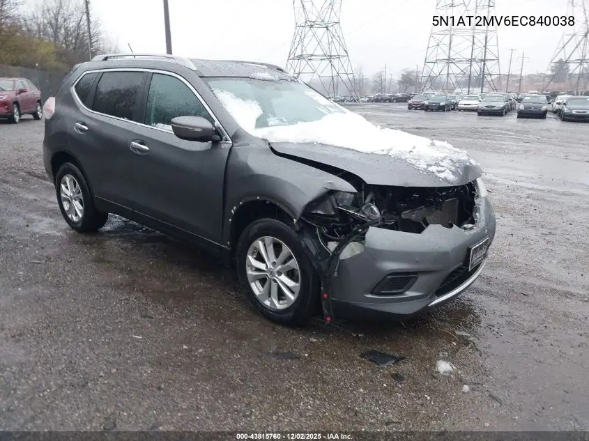 5N1AT2MV6EC840038 2014 Nissan Rogue Sv