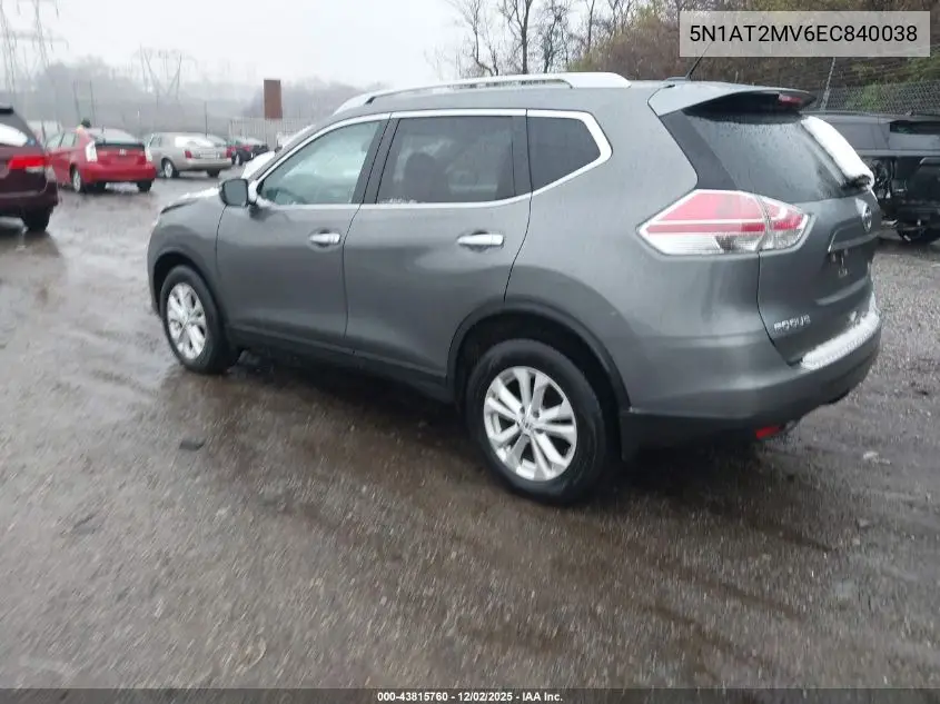 5N1AT2MV6EC840038 2014 Nissan Rogue Sv