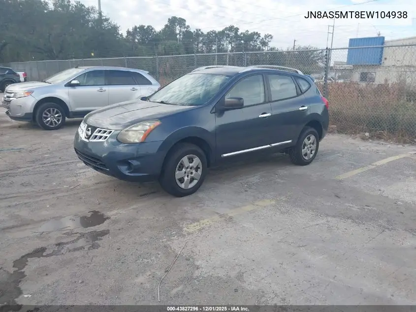 JN8AS5MT8EW104938 2014 Nissan Rogue Select S