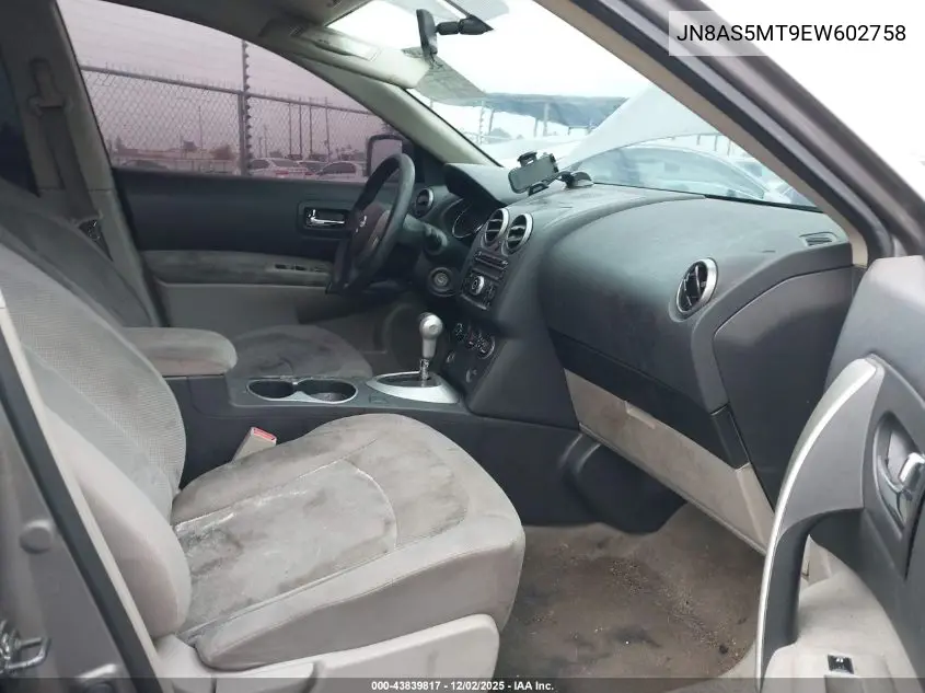 JN8AS5MT9EW602758 2014 Nissan Rogue Select S