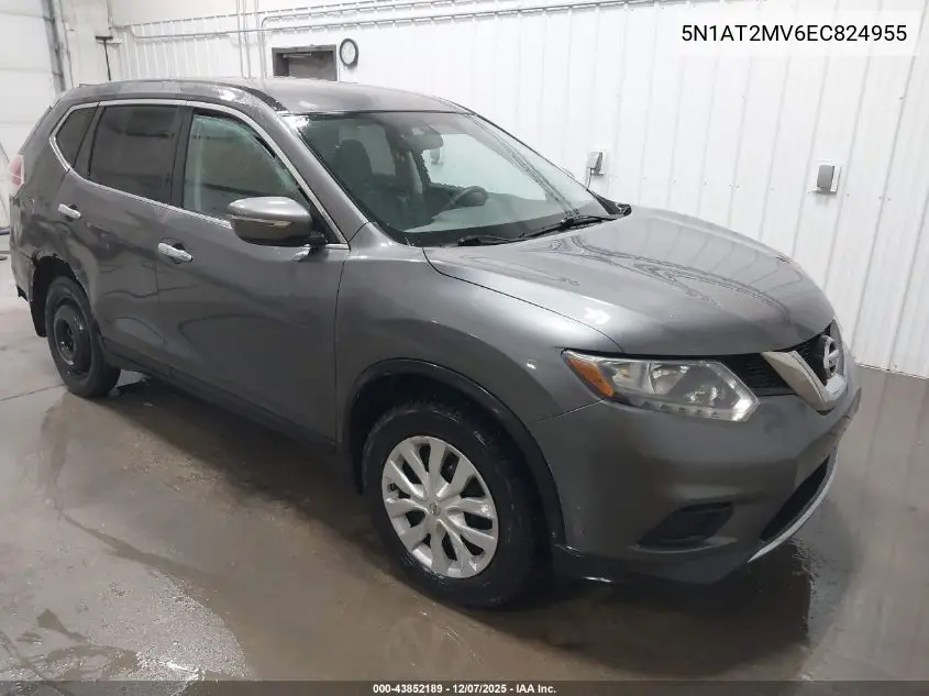 5N1AT2MV6EC824955 2014 Nissan Rogue S/Sl/Sv